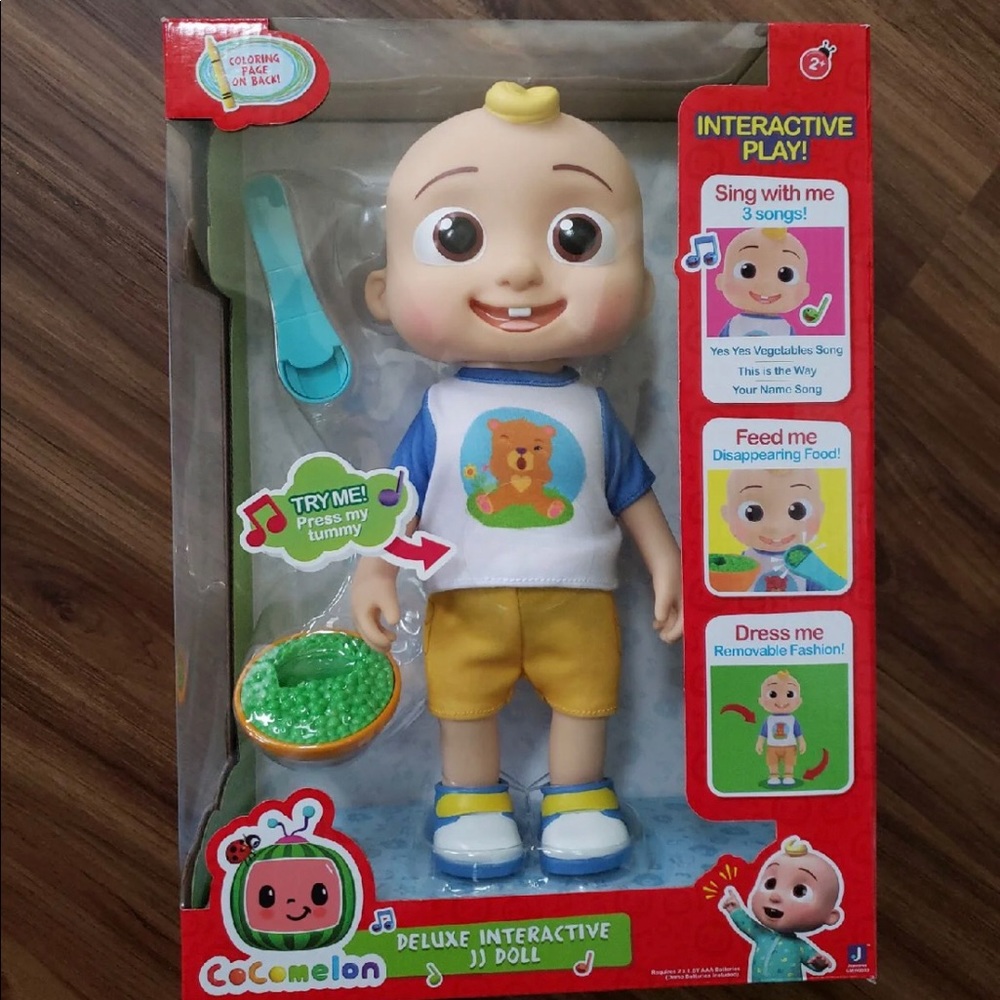 Cocomelon JJ deluxe doll NWT
